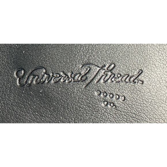 Universal Threads Black/ Maisy Memory Foam Chunky Heel Penny Loafers 9 1/2 - Picture 7 of 8